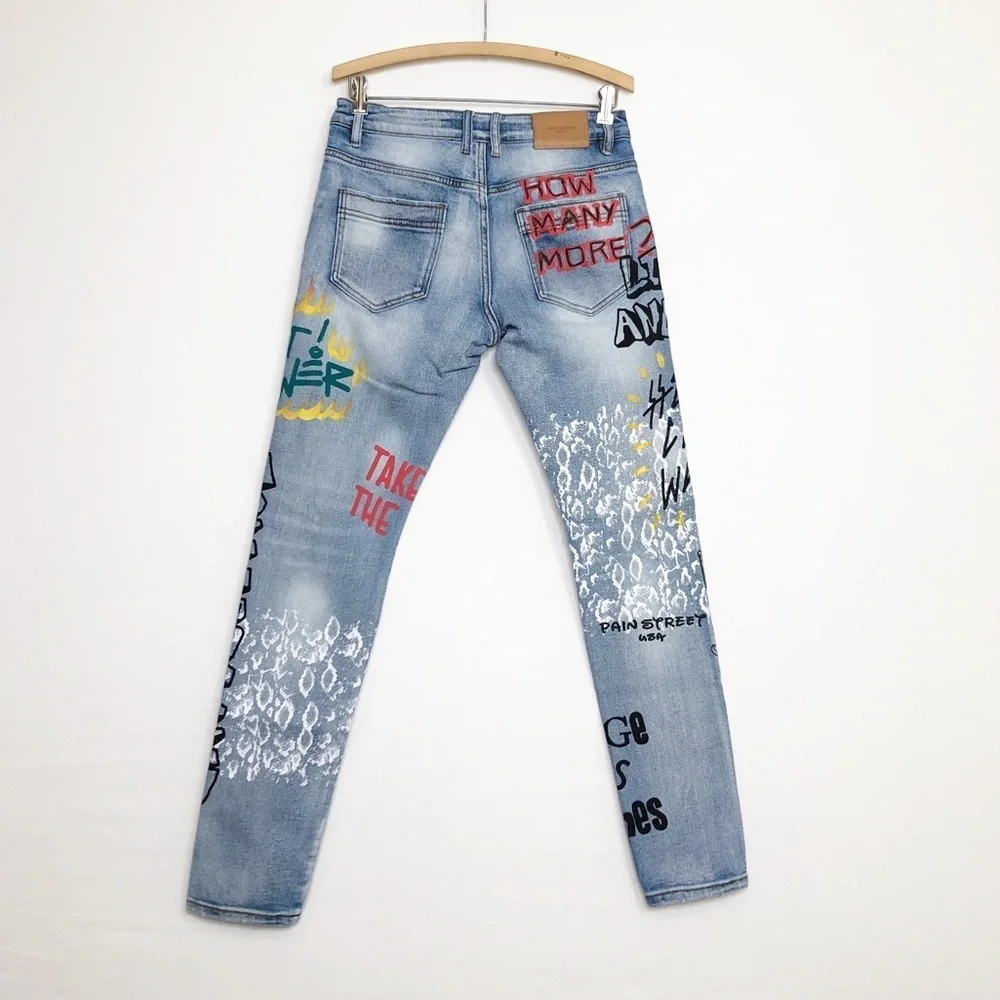 Lifted  Anchor graphic, print, straight leg jeans